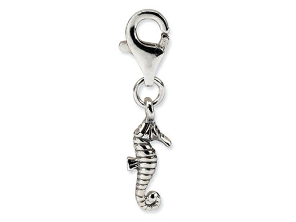 Reflections Sterling Silver Seahorse Click-on / Lobster Clasp for Bead / Charm Bracelets