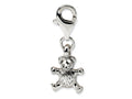 Reflections Sterling Silver Teddy Bear Click-on / Lobster Clasp for Bead / Charm Bracelets