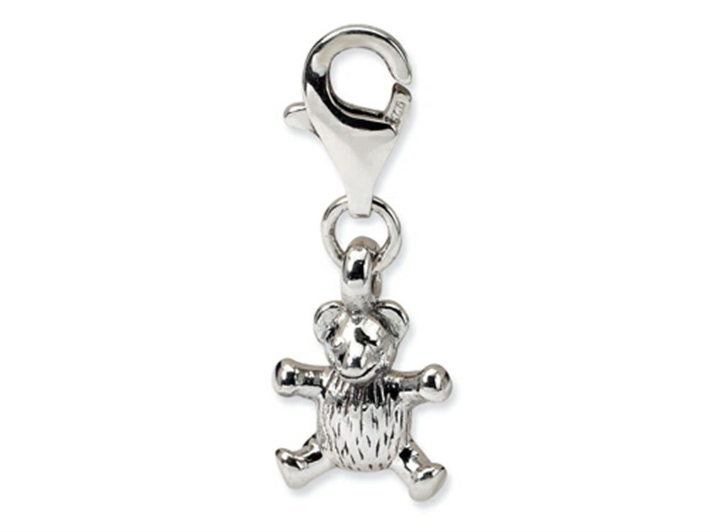 Reflections Sterling Silver Teddy Bear Click-on / Lobster Clasp for Bead / Charm Bracelets