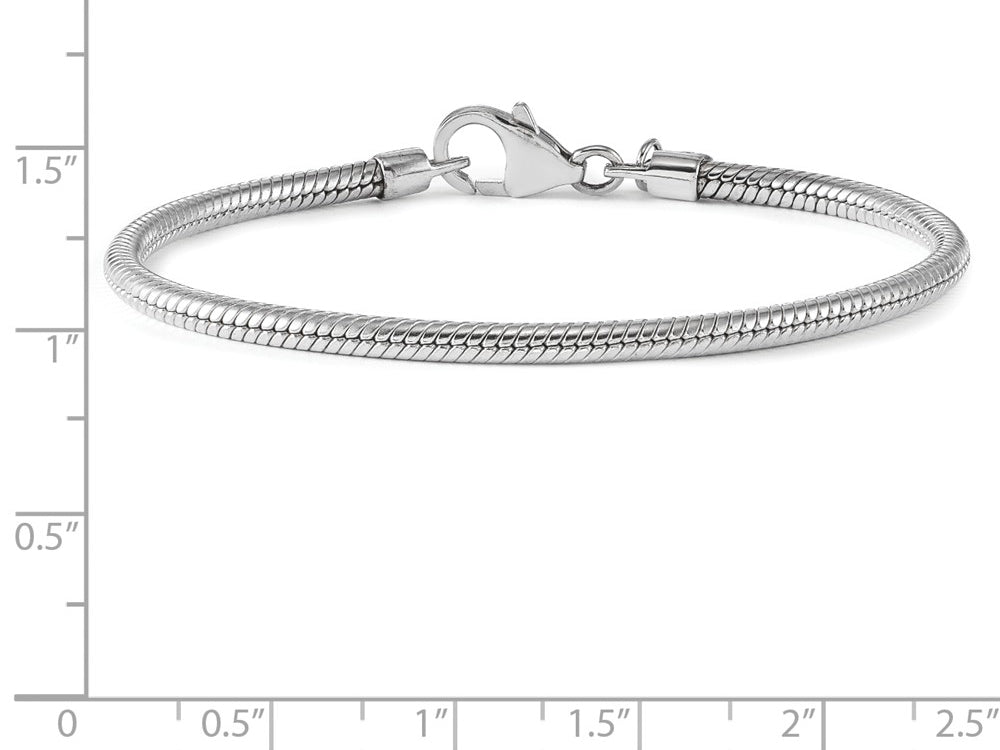 Reflections Sterling Silver Lobster Clasp Bead Bracelet 8.50 inches