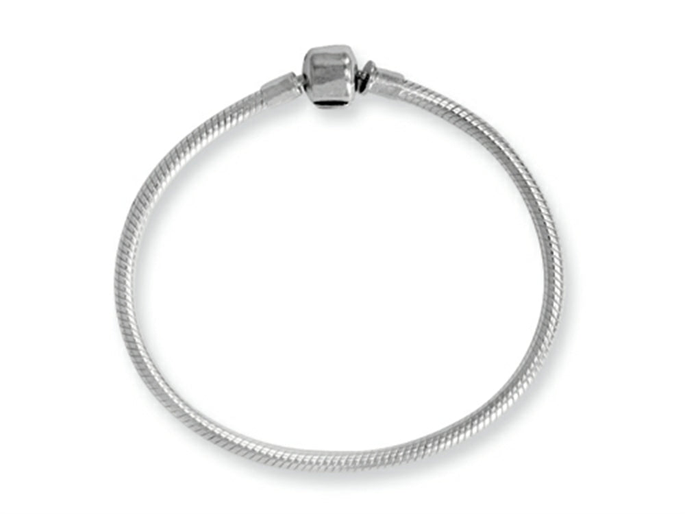 Reflections Sterling Silver SimStars Clasp Bead Bracelet 7.00 inches