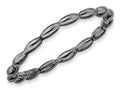 Stackable Expressions Sterling Silver Black-plated Rice Bead Stackable Ring