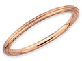 Stackable Expressions Sterling Silver Pink-plated Step-down Stackable Ring