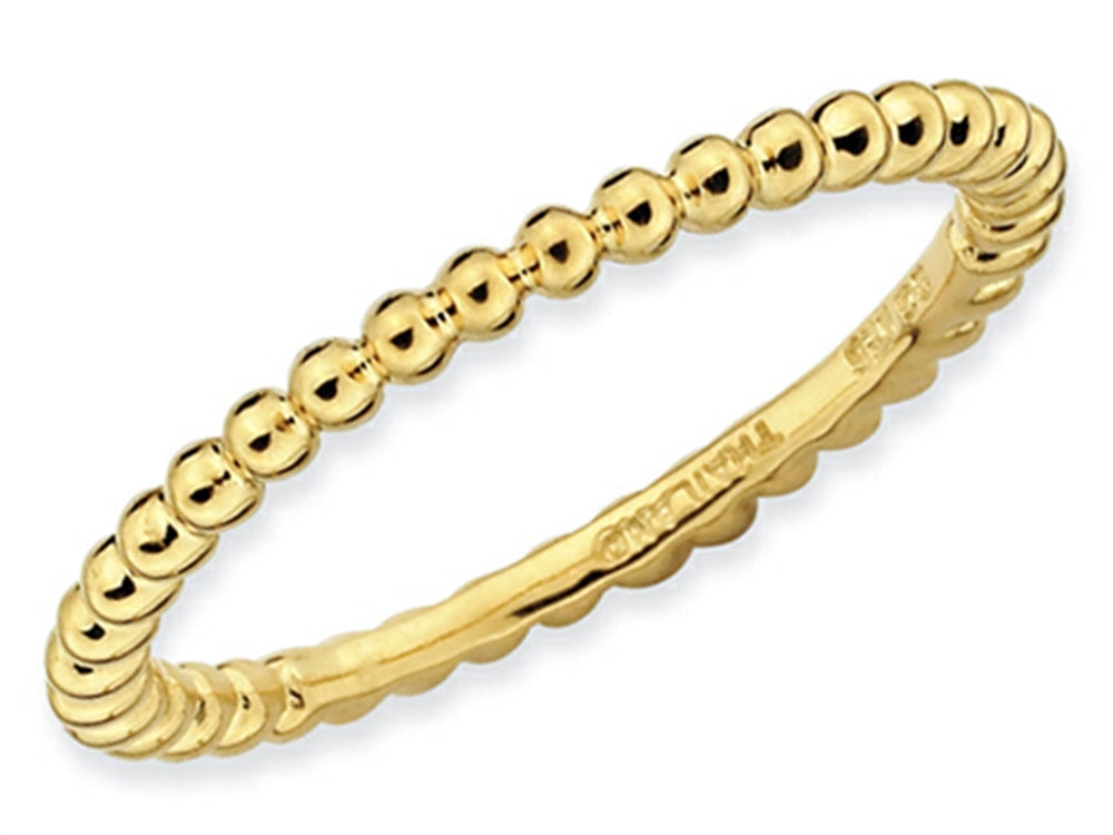 Stackable Expressions Gold Plated Sterling Silver Stackable Ring
