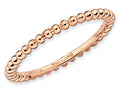 Stackable Expressions Sterling Silver Pink-plated Stackable Ring