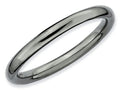 Stackable Expressions Sterling Silver Black-plated Polished Stackable Ring