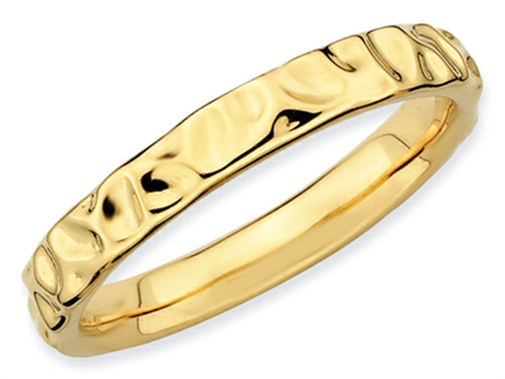 Stackable Expressions Gold Plated Sterling Silver Stackable Ring