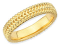 Stackable Expressions Gold Plated Sterling Silver Stackable Ring