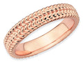 Stackable Expressions Sterling Silver Pink-plated Stackable Ring