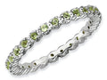 Stackable Expressions Sterling Silver Peridot Stackable Ring