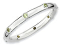 Stackable Expressions Sterling Silver Peridot Stackable Ring