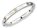 Stackable Expressions Sterling Silver Citrine Stackable Ring