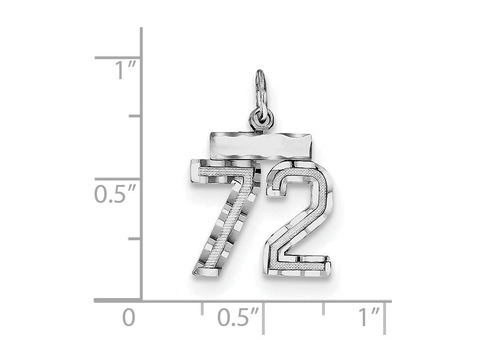 FJC Finejewelers Sterling Silver Small #72 Charm