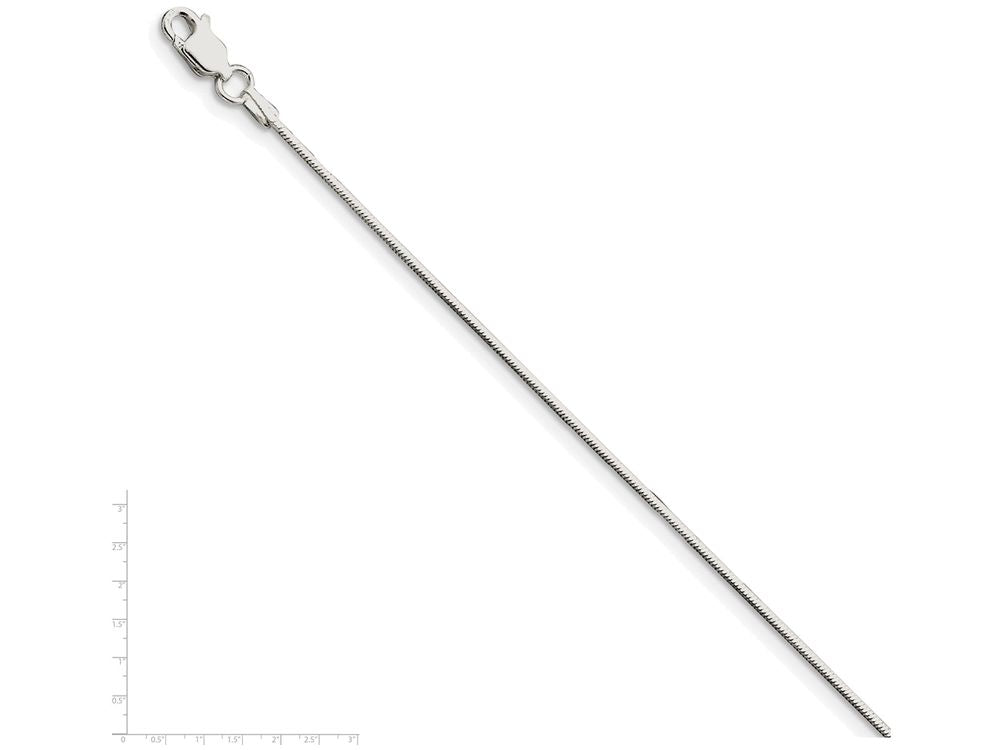 FJC Finejewelers 16 Inch Sterling Silver .8mm Square Snake Chain Necklace