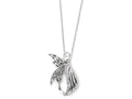 Sentimental Expressions(tm) Sterling Silver Antiqued Angel of Perseverance 18 Inch Necklace