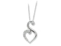 Sentimental Expressions(tm) Sterling Silver and CZ Journey of Friendship 18 Inch Necklace