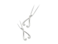 Sentimental Expressions(tm) Sterling Silver Polished I Wish You the Best 18 Inch Necklace