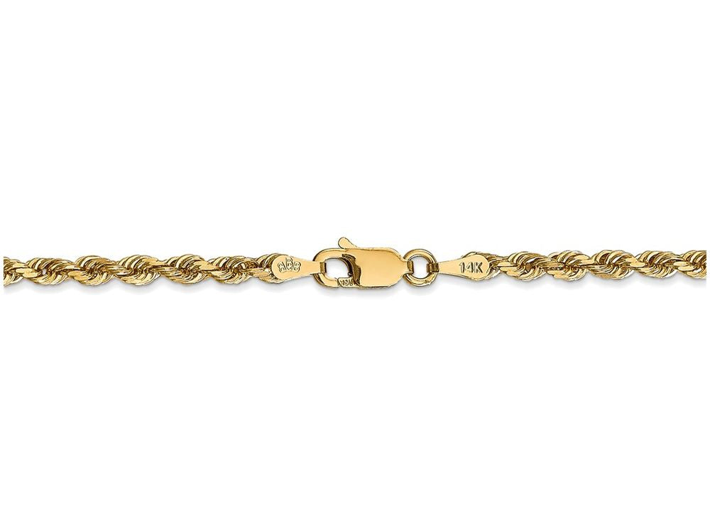 FJC Finejewelers 20 Inch 14k Yellow Gold 3.0mm bright-cut Quadruple Rope Chain Necklace