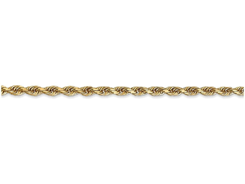 FJC Finejewelers 24 Inch 14k Yellow Gold 3.0mm bright-cut Quadruple Rope Chain Necklace