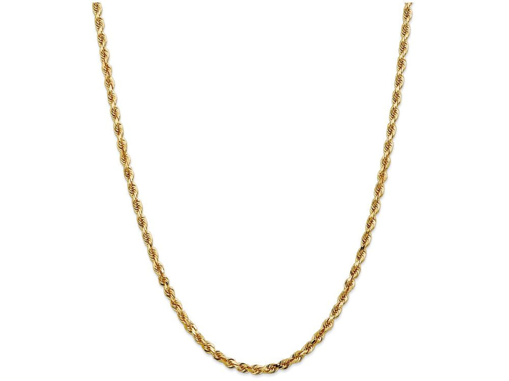 FJC Finejewelers 7 Inch 14k Yellow Gold 4mm bright-cut Quadruple Rope Chain Bracelet