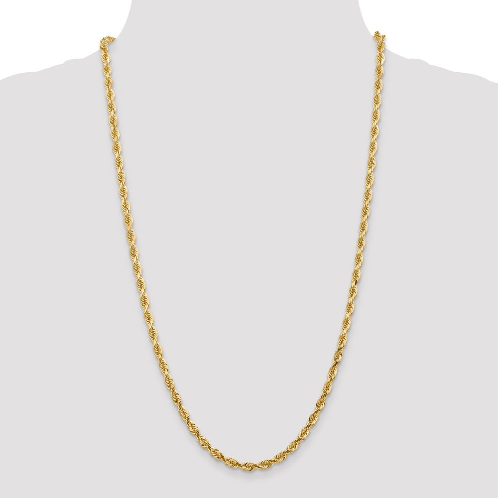 FJC Finejewelers 22 Inch 14k 4.5mm bright-cut Quadruple Rope Chain Necklace