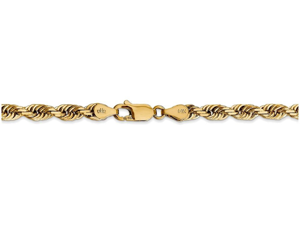 FJC Finejewelers 7 Inch 14k Yellow Gold 4.5mm bright-cut Quadruple Rope Chain Bracelet