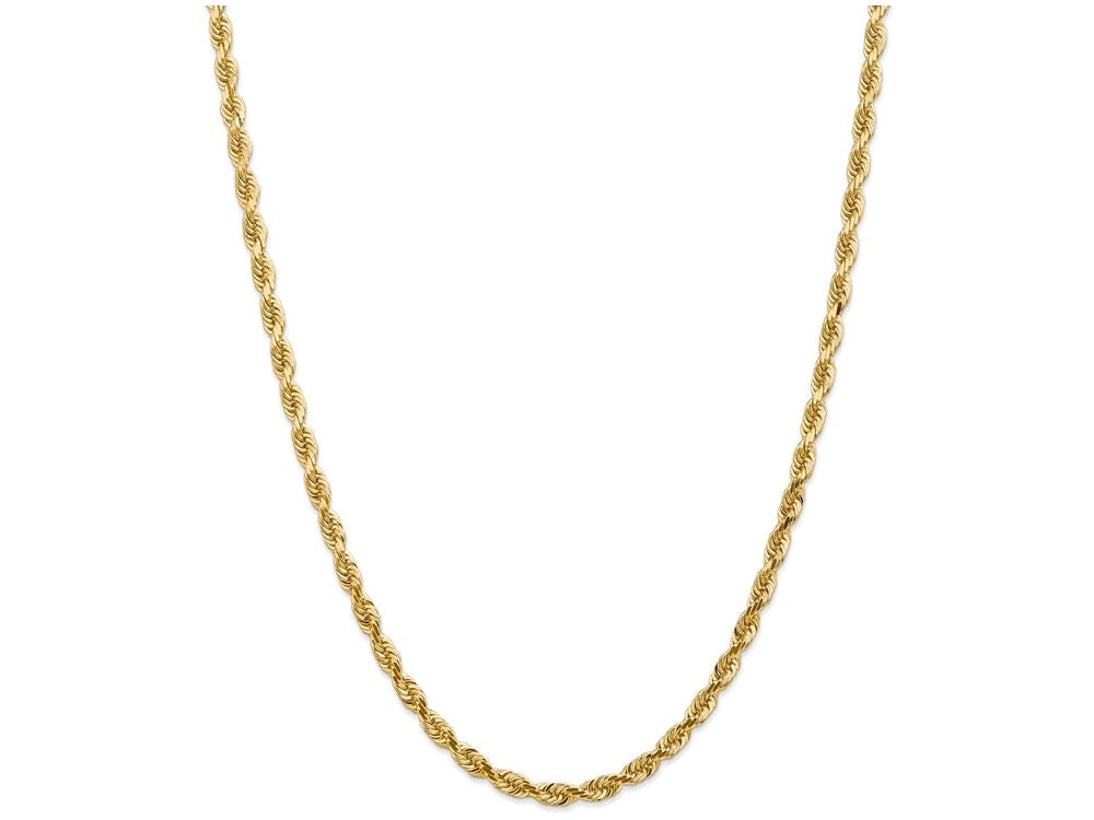 FJC Finejewelers 7 Inch 14k Yellow Gold 4.5mm bright-cut Quadruple Rope Chain Bracelet