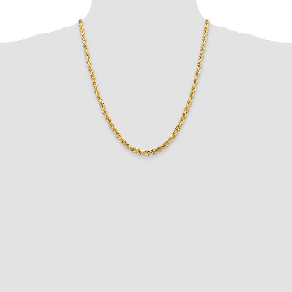 FJC Finejewelers 22 Inch 14k 5.0mm bright-cut Quadruple Rope Chain Necklace