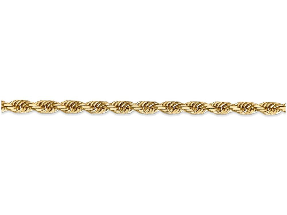 FJC Finejewelers 8 Inch 14k Yellow Gold 5.0mm bright-cut Quadruple Rope Chain Bracelet