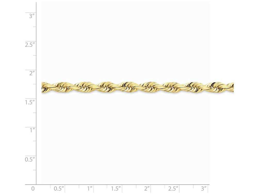 FJC Finejewelers 8 Inch 14k Yellow Gold 5.0mm bright-cut Quadruple Rope Chain Bracelet