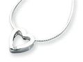 White Ice Sterling Silver Diamond Heart Necklace