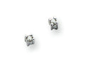 White Ice Sterling Silver Diamond Earrings