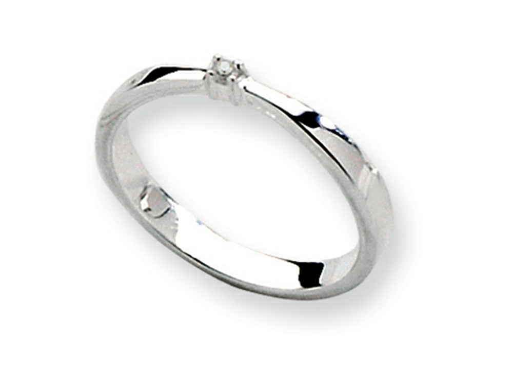 White Ice Sterling Silver Diamond Ring