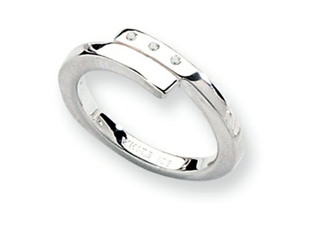 White Ice Sterling Silver Diamond Ring