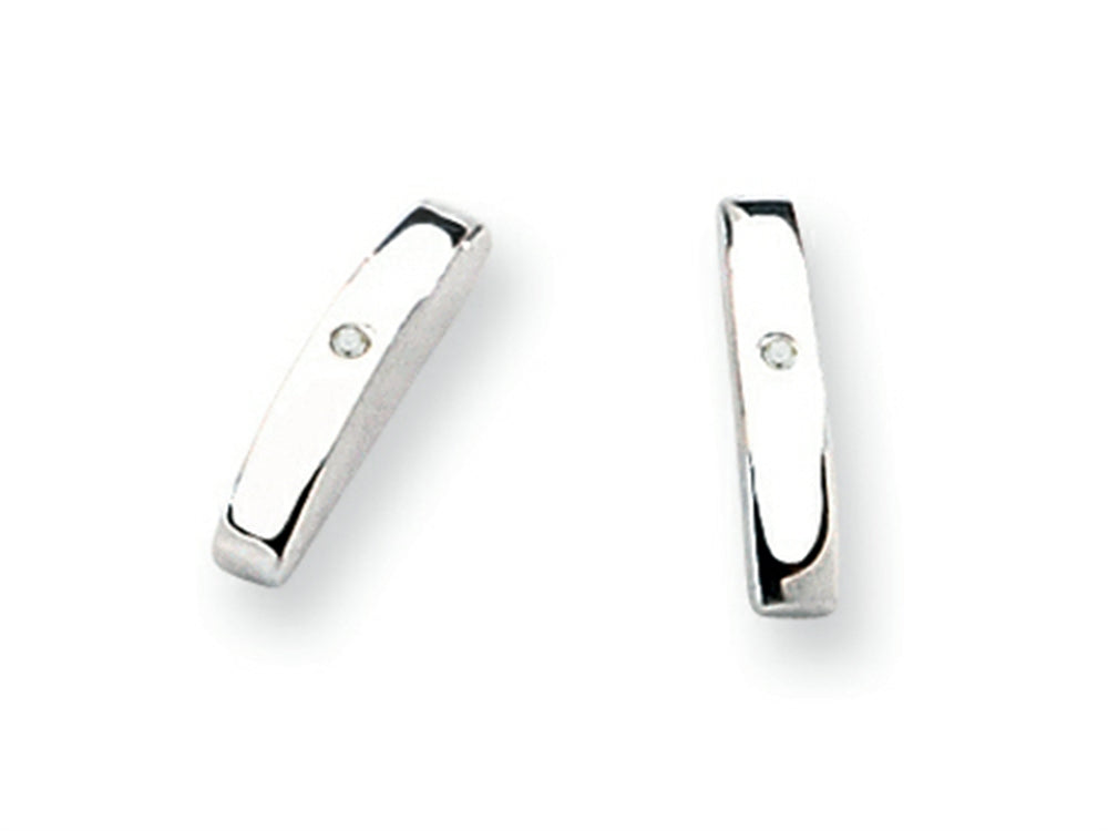 White Ice Sterling Silver Diamond Earrings