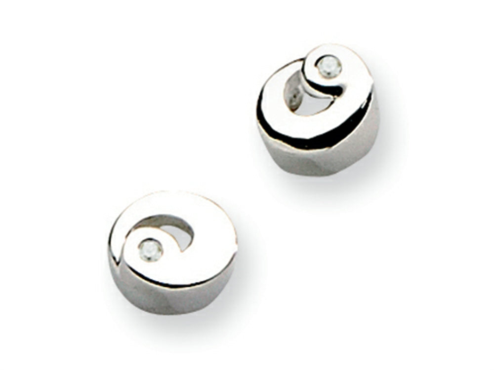 White Ice Sterling Silver Diamond Earrings
