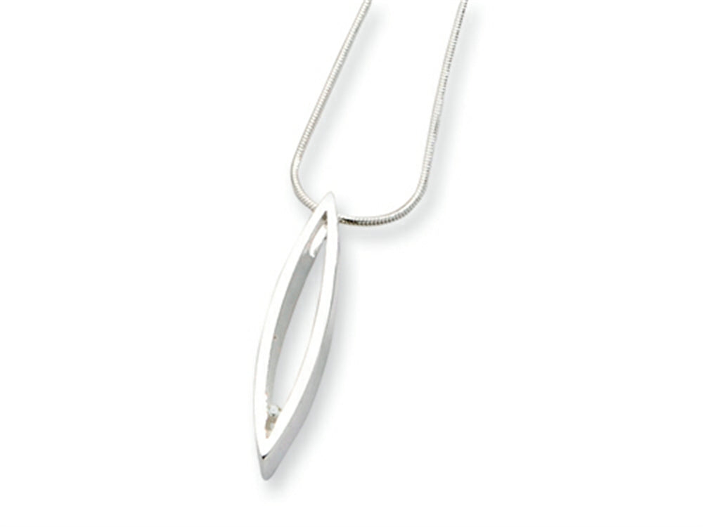 White Ice Sterling Silver Diamond Necklace