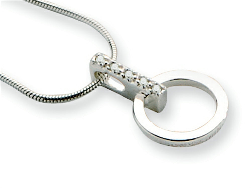White Ice Sterling Silver Diamond Necklace