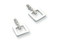 White Ice Sterling Silver Diamond Earrings