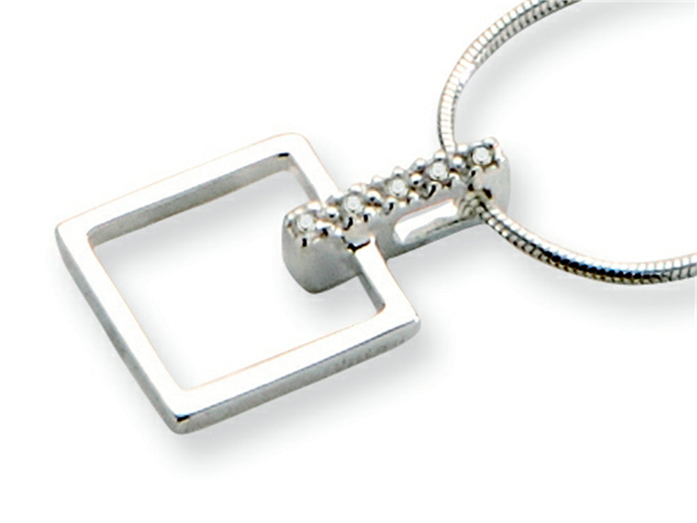 White Ice Sterling Silver Diamond Necklace