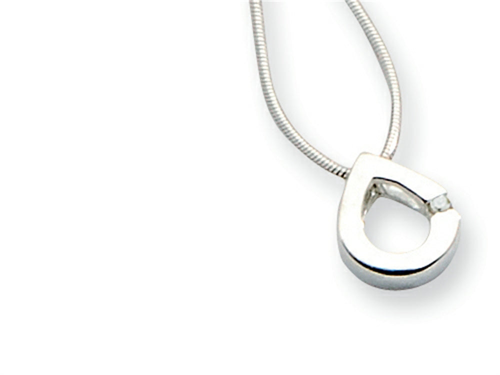 White Ice Sterling Silver Diamond Necklace