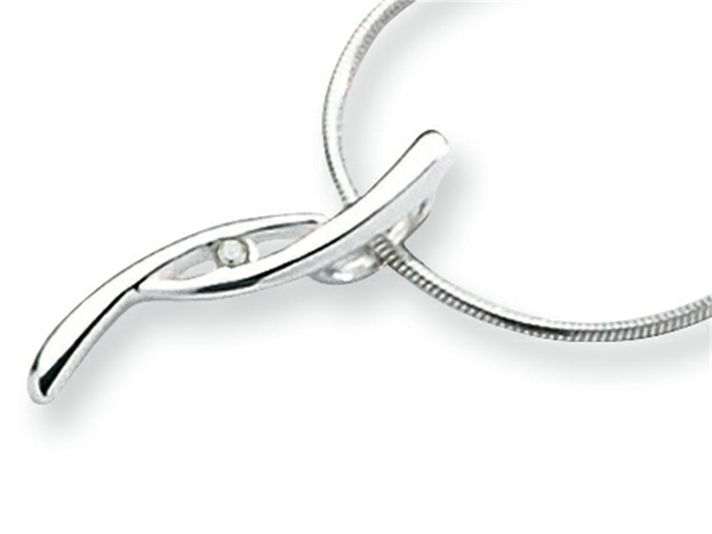 White Ice Sterling Silver Diamond Necklace