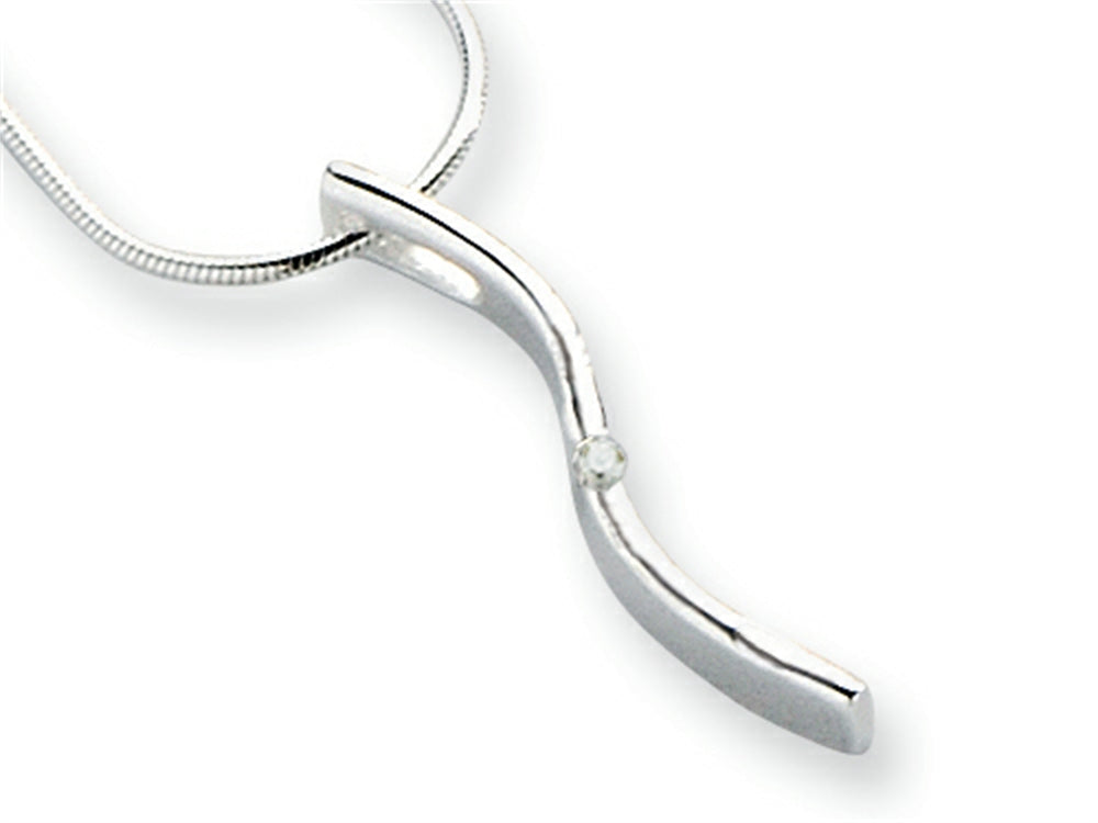 White Ice Sterling Silver Diamond Necklace