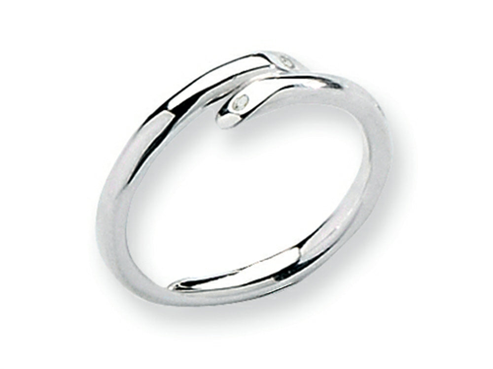 White Ice Sterling Silver Diamond Ring