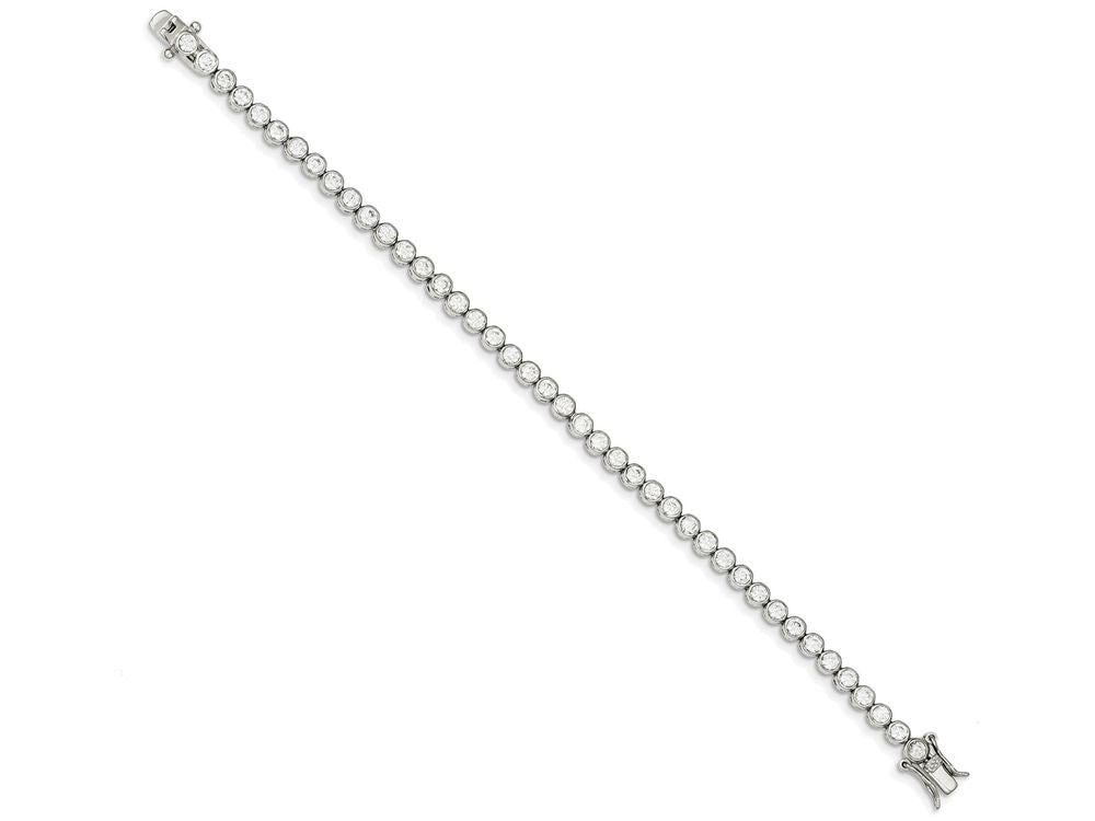 FJC Finejewelers Sterling Silver Cubic Zirconia Bracelet