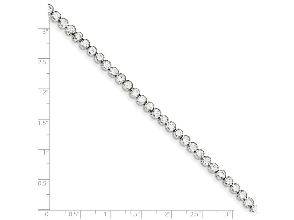 FJC Finejewelers Sterling Silver Cubic Zirconia Bracelet