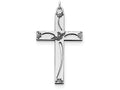 FJC Finejewelers Sterling Silver Laser Designed Cross Pendant Necklace - Chain Included