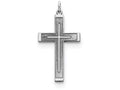 FJC Finejewelers Sterling Silver Laser Designed Cross Pendant Necklace - Chain Included