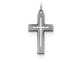 FJC Finejewelers Sterling Silver Laser Designed Cross Charm