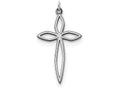 FJC Finejewelers Sterling Silver Laser Designed Cross Pendant Necklace - Chain Included